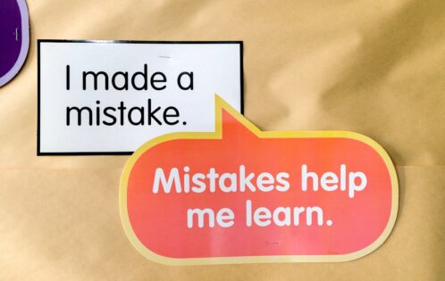 Mistakes can help you learn poster.