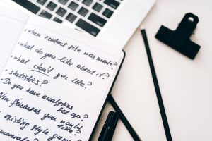 A list of questions to prepare for an interview.